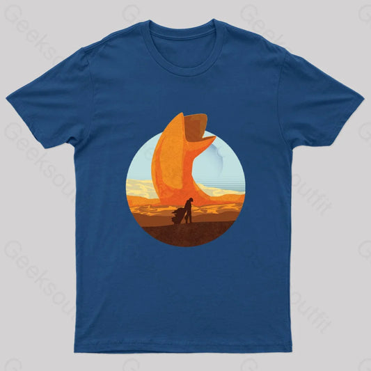 Welcome To Arrakis Desert Day Tour Geek T-Shirt Navy / S