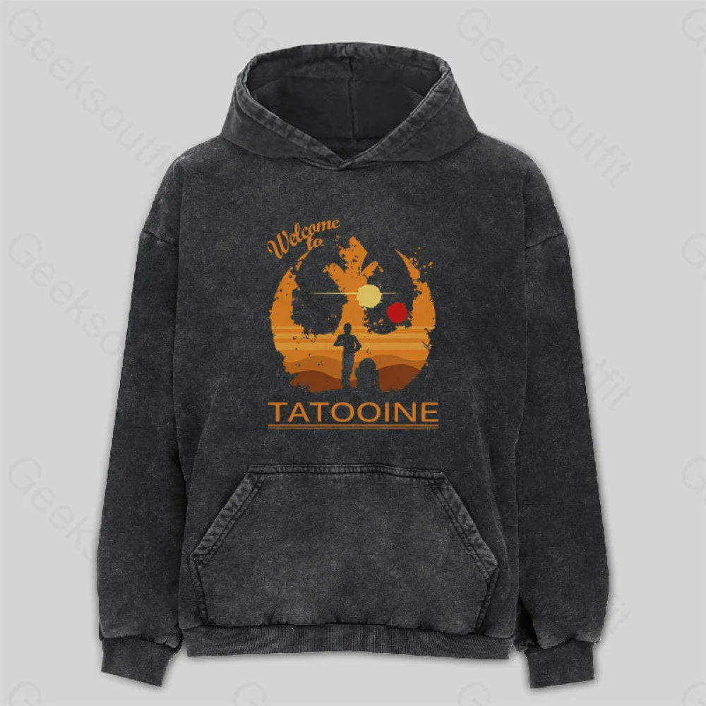 Welcome To Tatooine Washed Hoodie M