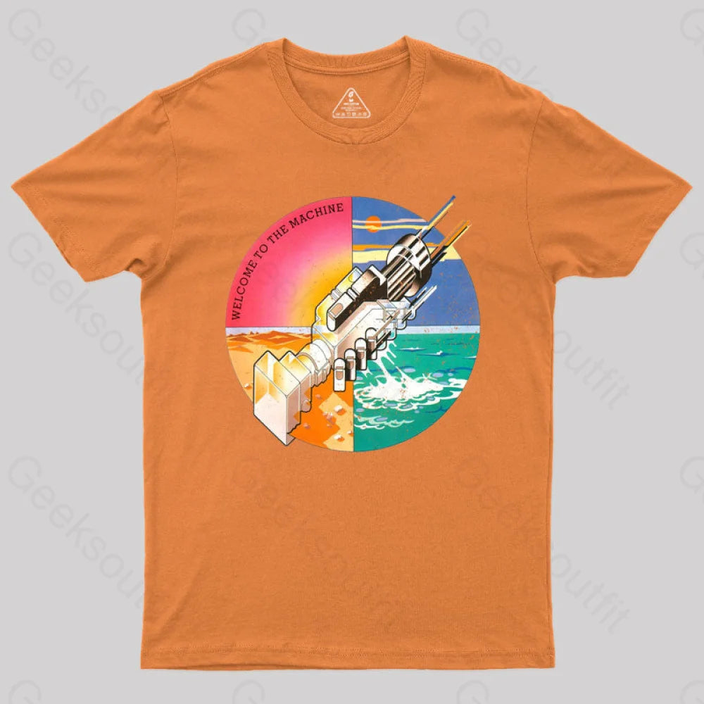 Welcome To The Machine Pink Floyd T-Shirt Orange / S