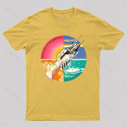 Welcome To The Machine Pink Floyd T-Shirt Yellow / S