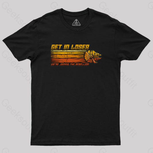 We’re Joining The Rebellion Geek T-Shirt Black / S