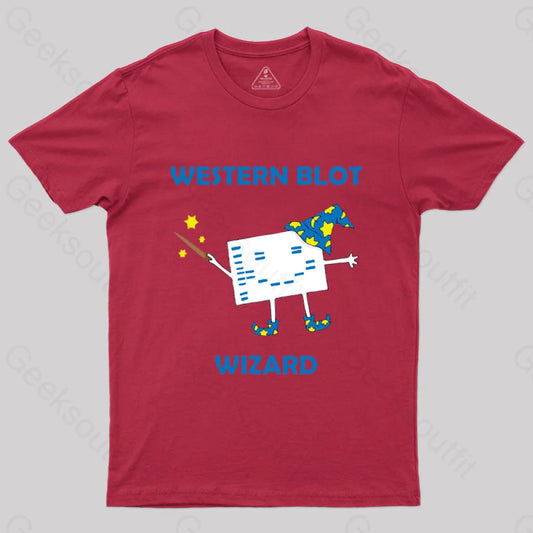 Western Blot Wizard T-Shirt Red / S