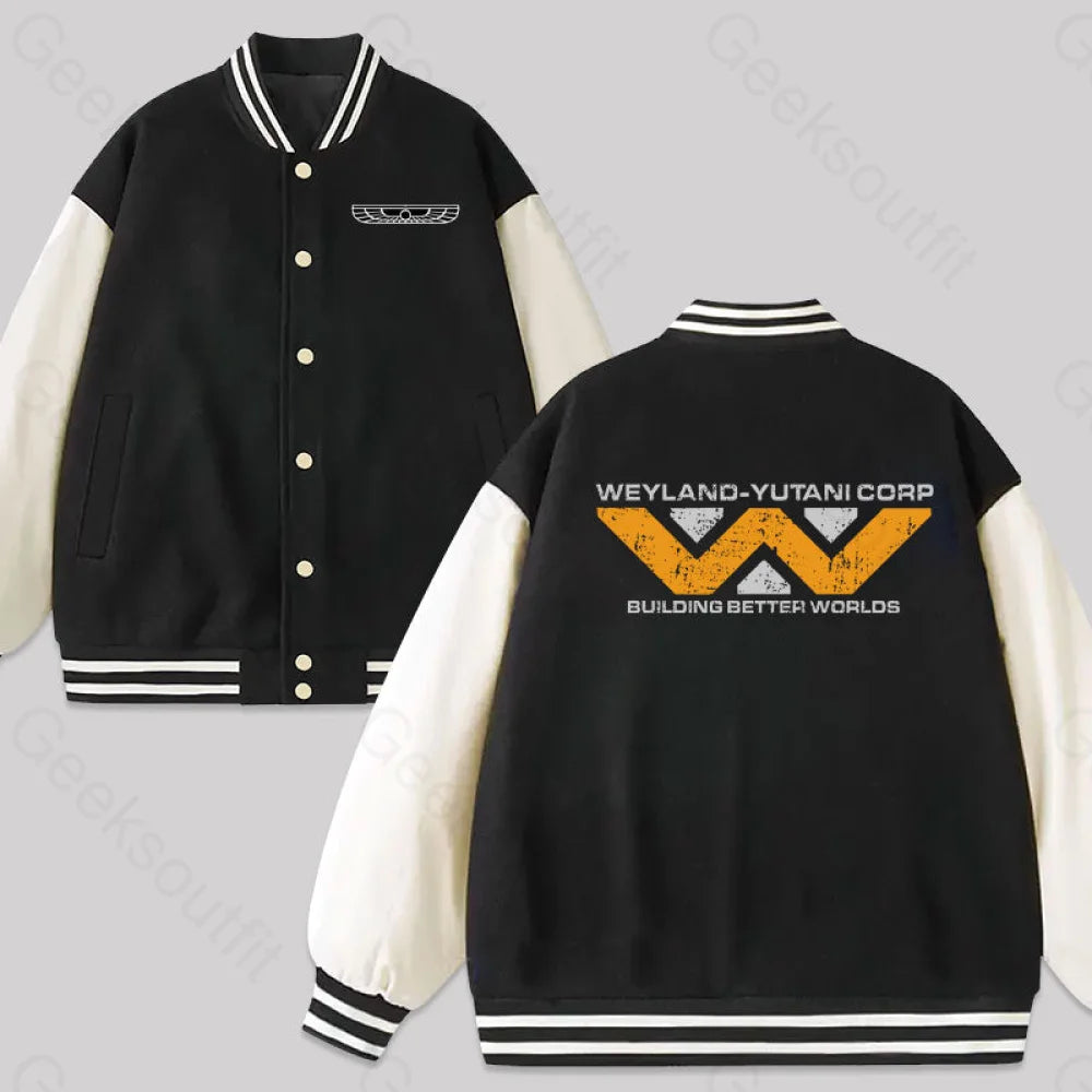 Weyland Building Better World Baseball Jacket Black / M