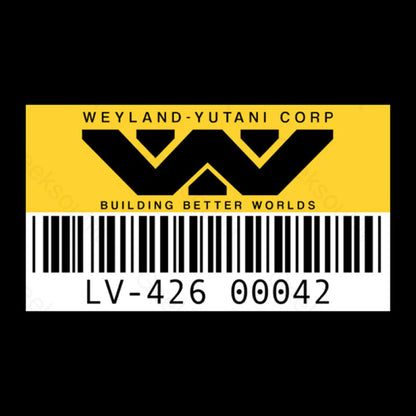 Weyland Yutani Asset Tag Geek T-Shirt