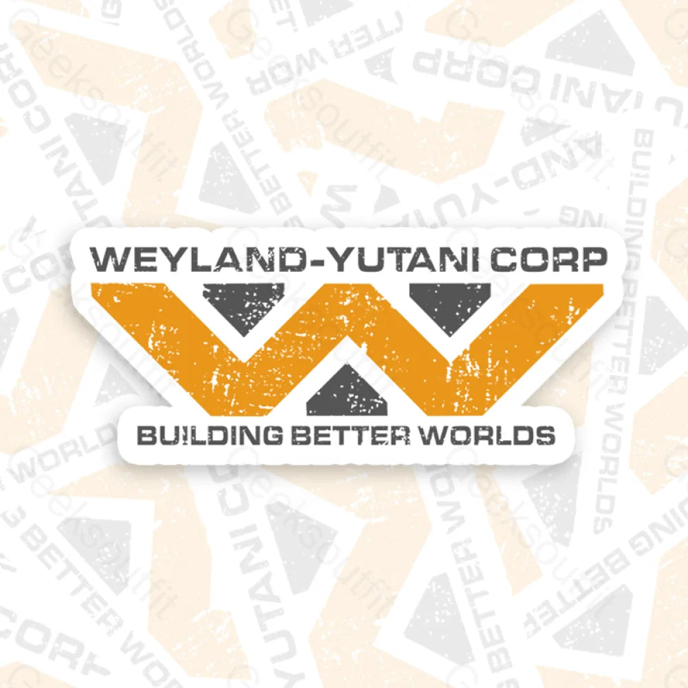 Weyland Yutani Corp Geek Sticker 6Cm