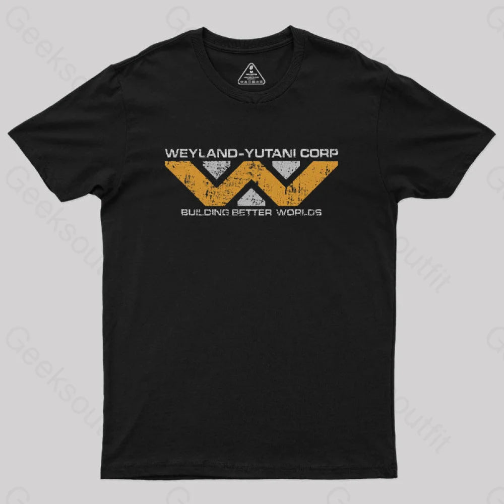 Weyland Yutani Corp Nerd T-Shirt Black / S