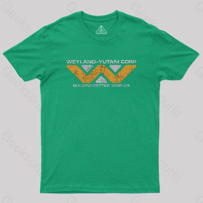 Weyland Yutani Corp Nerd T-Shirt Green / S