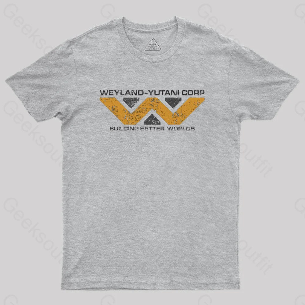 Weyland Yutani Corp Nerd T-Shirt Grey / S