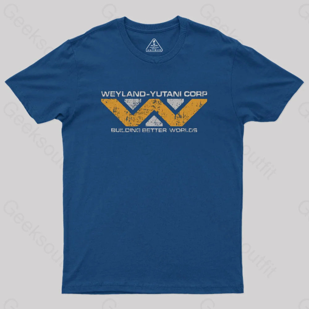 Weyland Yutani Corp Nerd T-Shirt Navy / S