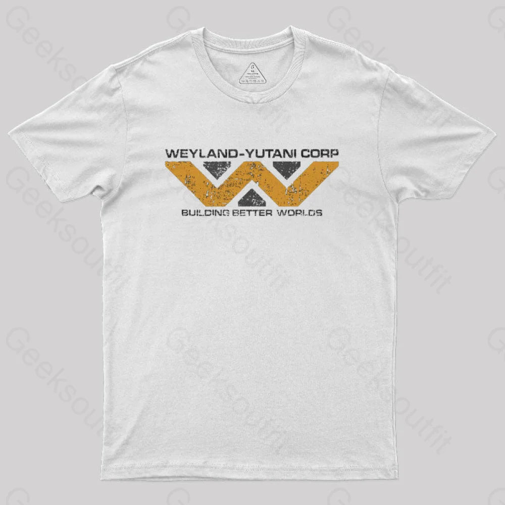 Weyland Yutani Corp Nerd T-Shirt White / S