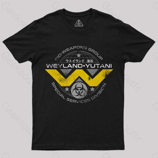 Weyland Yutani Scifi T-Shirt Black / S Yc