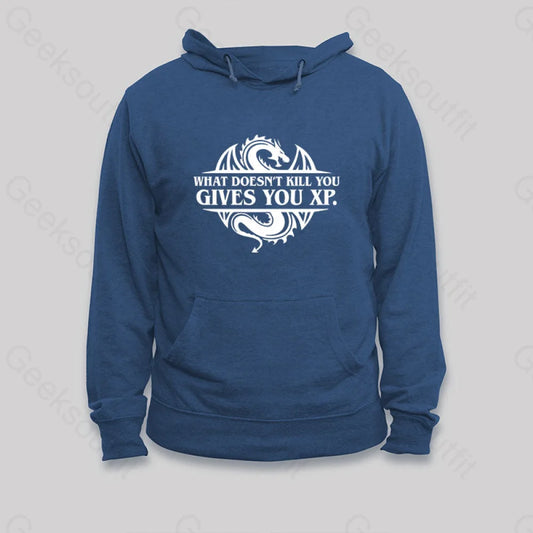 What Doesnt Kill You Give Experience Hoodie Dark Blue / S