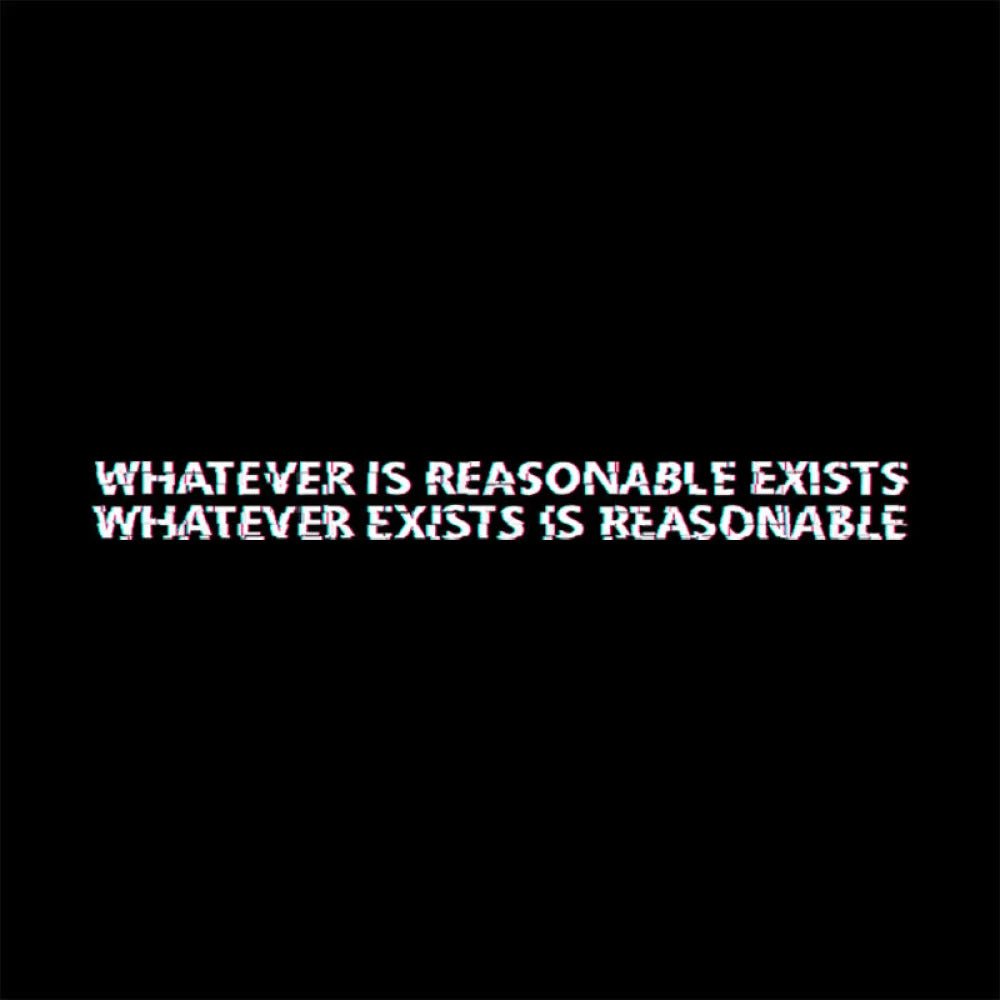 Whatever Is Reasonable Exists Geek T-Shirt Yc