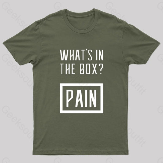 What’s In The Box? Pain Geek T-Shirt Army Green / S