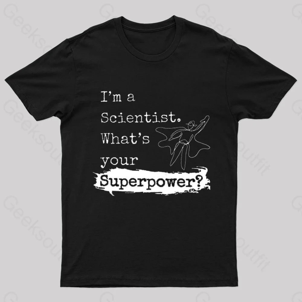 What’s Your Superpower Nerd T-Shirt Black / S