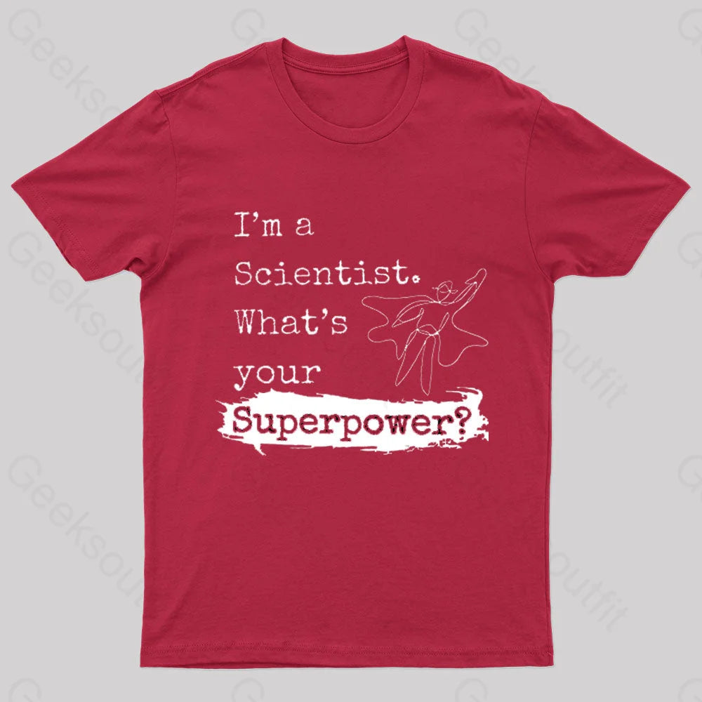 What’s Your Superpower Nerd T-Shirt Red / S