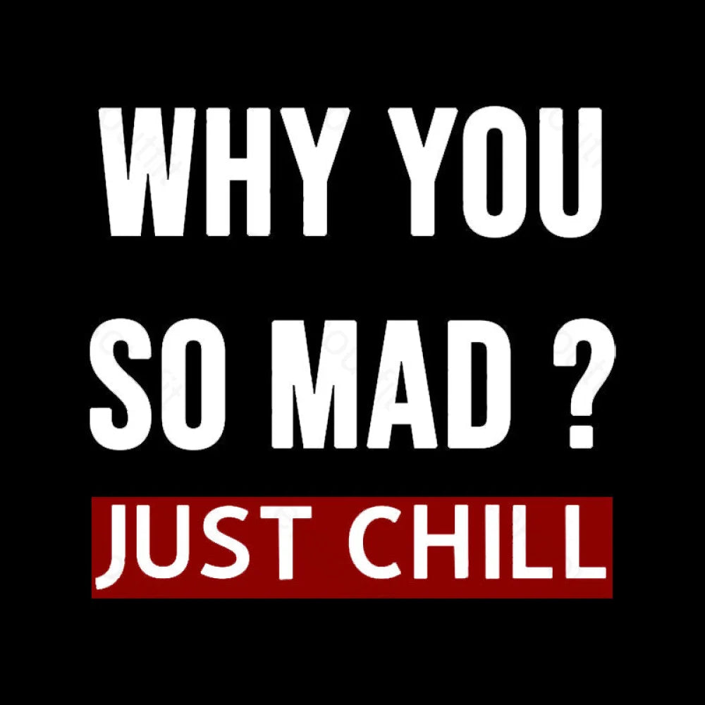 Why You So Mad Just Chill Geek T-Shirt