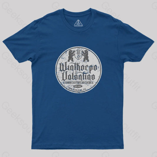 Winthorpe And Valentine Geek T-Shirt Navy / S