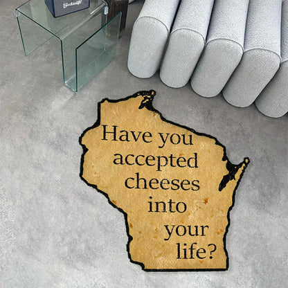 Wisconsin Cheese Pun Funny Imitation Wool Rug 80Cm