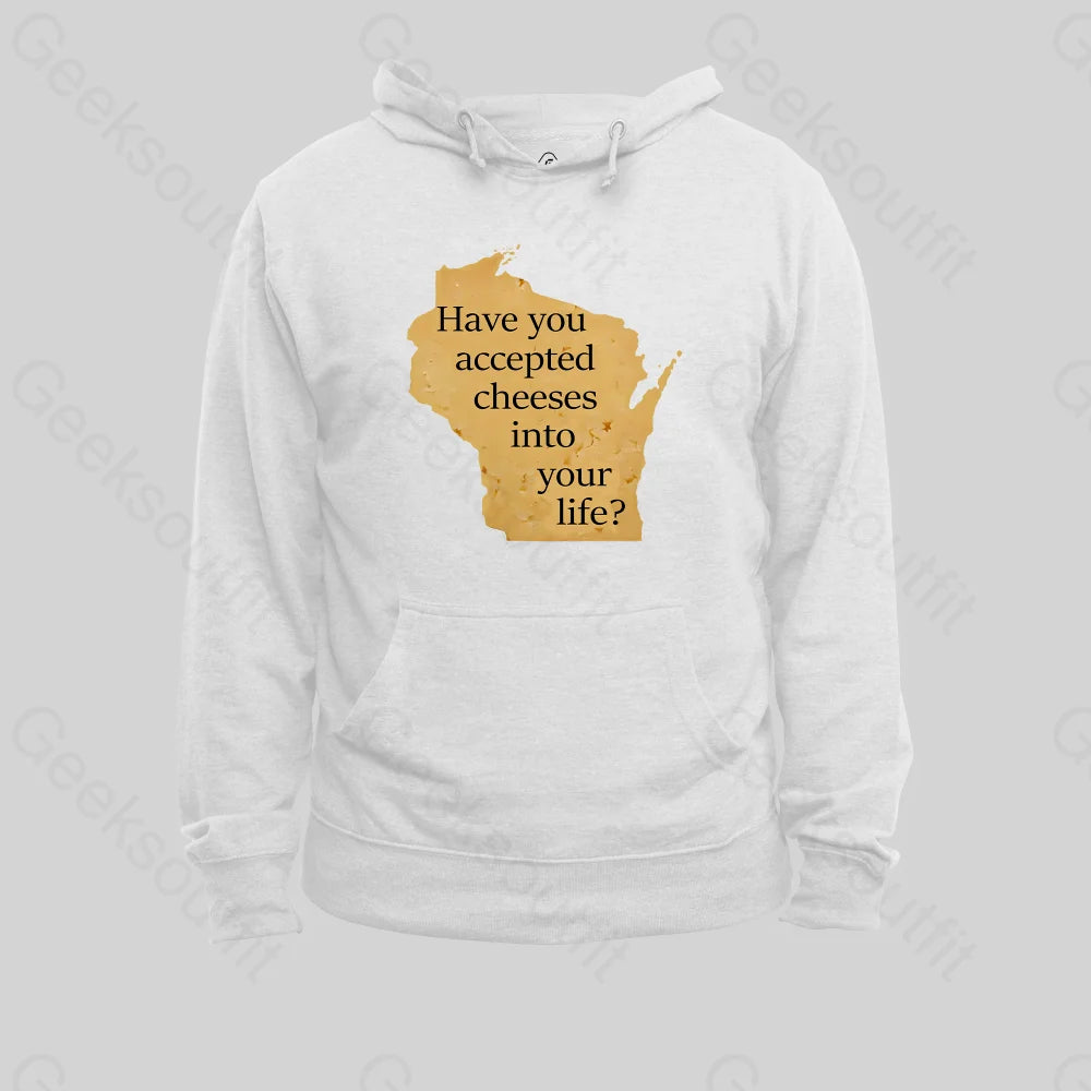 Wisconsin Cheese Pun Hoodie White / S