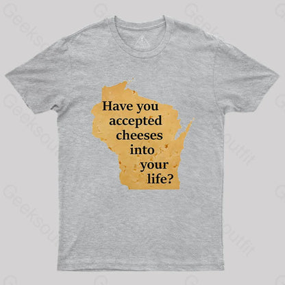 Wisconsin Cheese Pun T-Shirt Grey / S