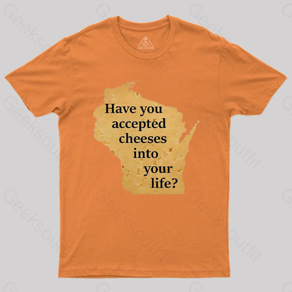 Wisconsin Cheese Pun T-Shirt Orange / S