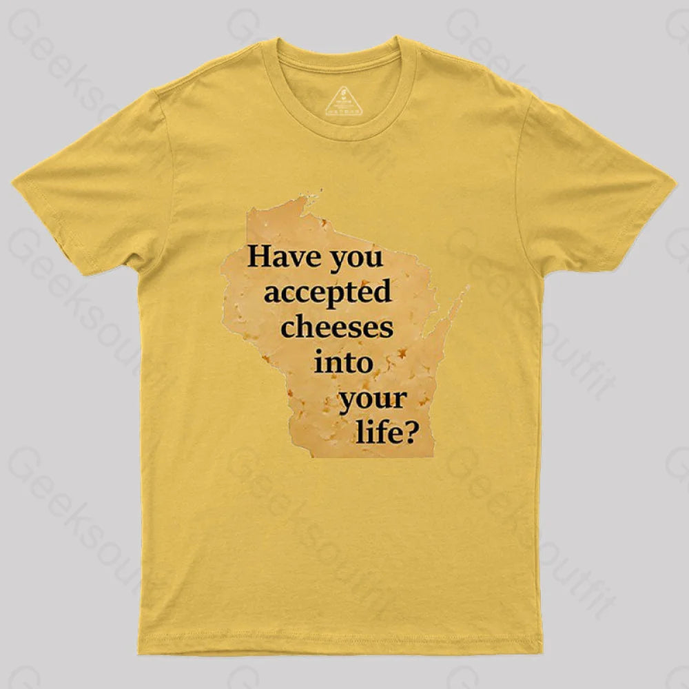 Wisconsin Cheese Pun T-Shirt Yellow / S