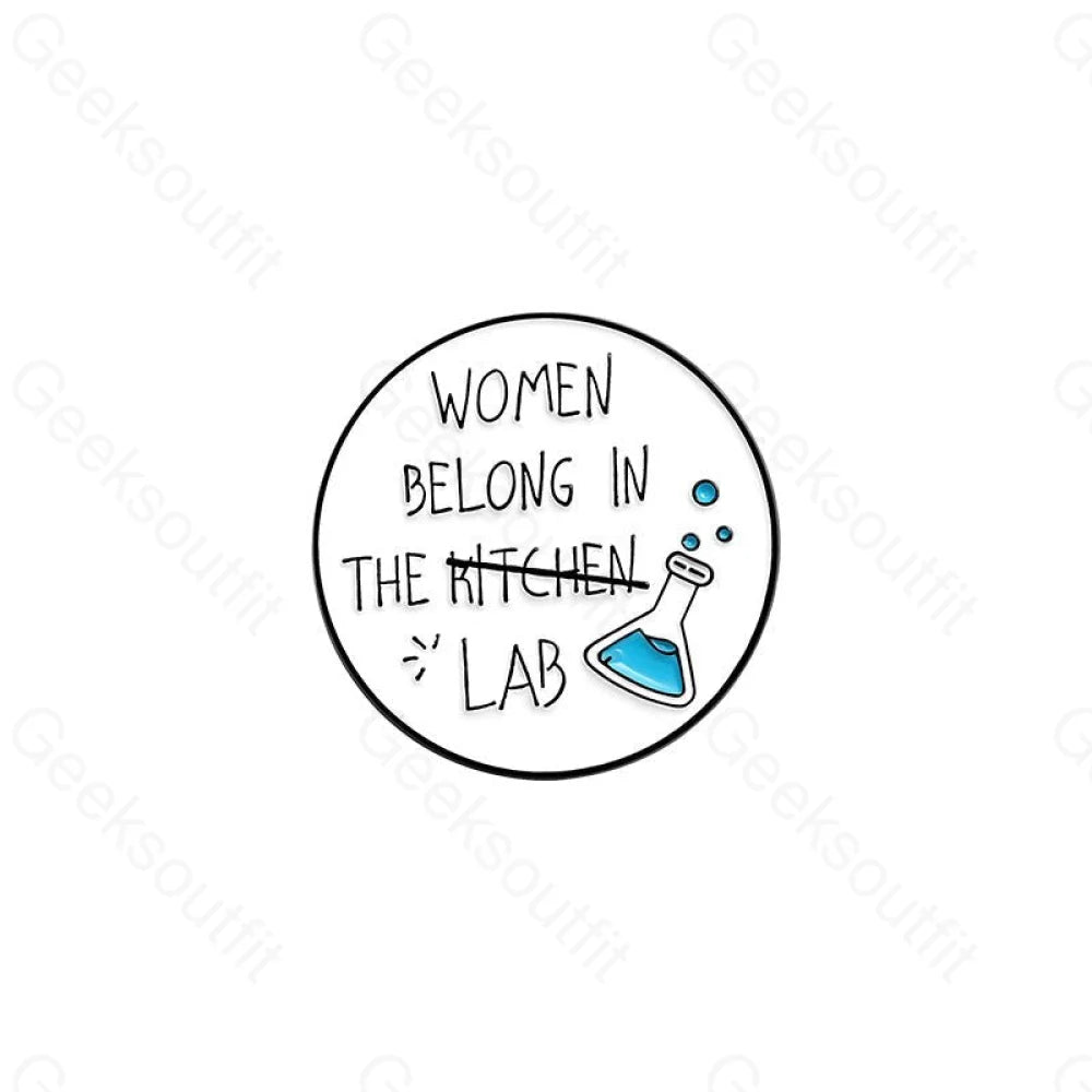 Women In Science Enamel Pins - Geeksoutfit