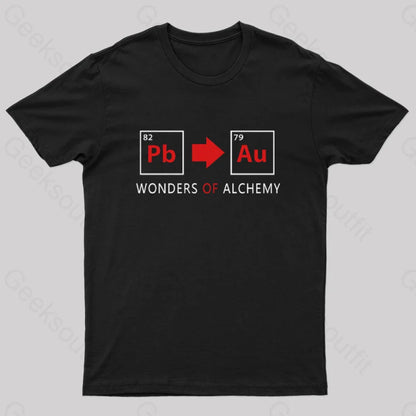 Wonders Of Alchemy Geek T-Shirt Black / S