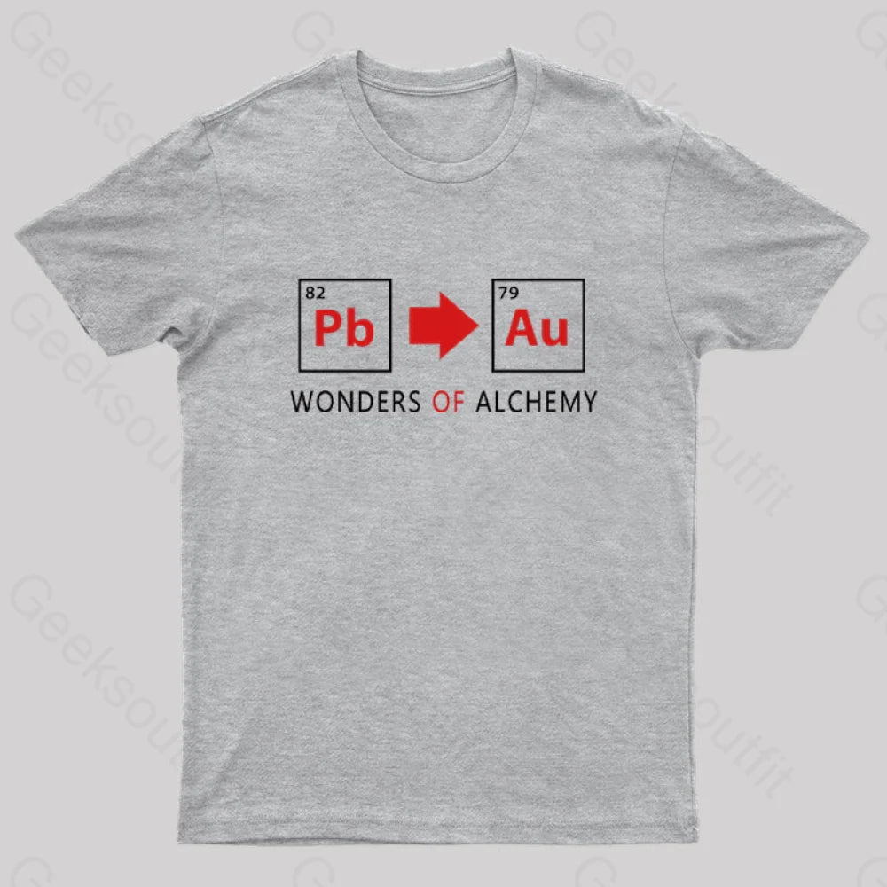 Wonders Of Alchemy Geek T-Shirt Grey / S