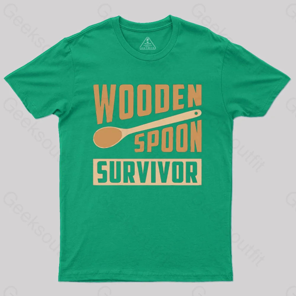 Wooden Spoon Survivor T-Shirt Green / S