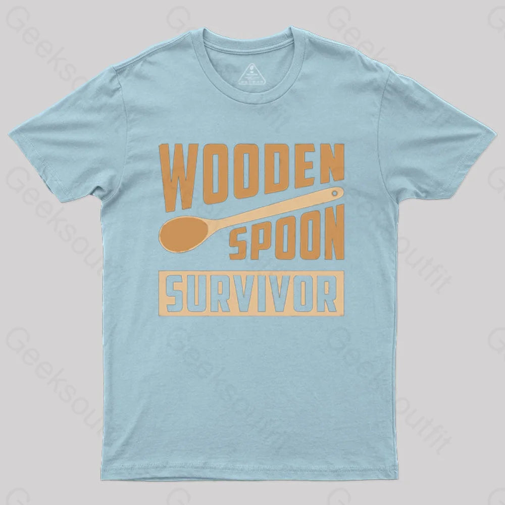 Wooden Spoon Survivor T-Shirt Light Blue / S