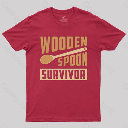 Wooden Spoon Survivor T-Shirt Red / S