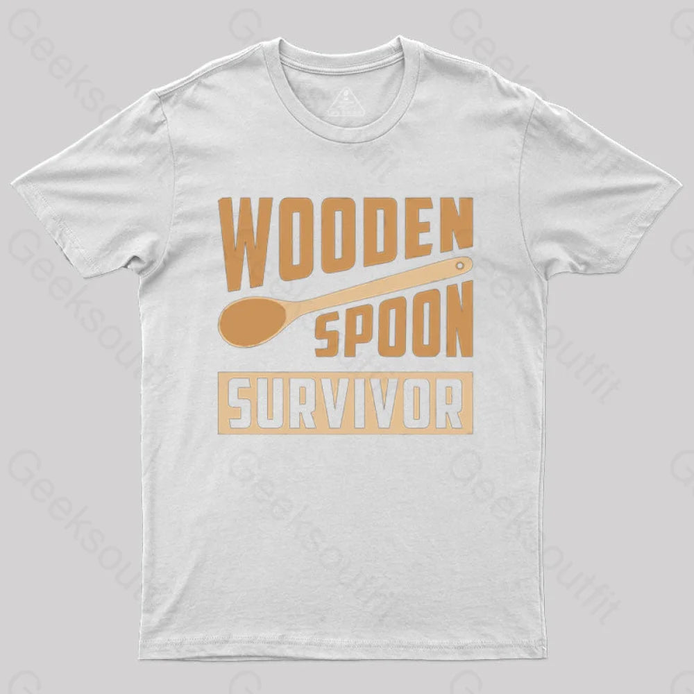 Wooden Spoon Survivor T-Shirt White / S