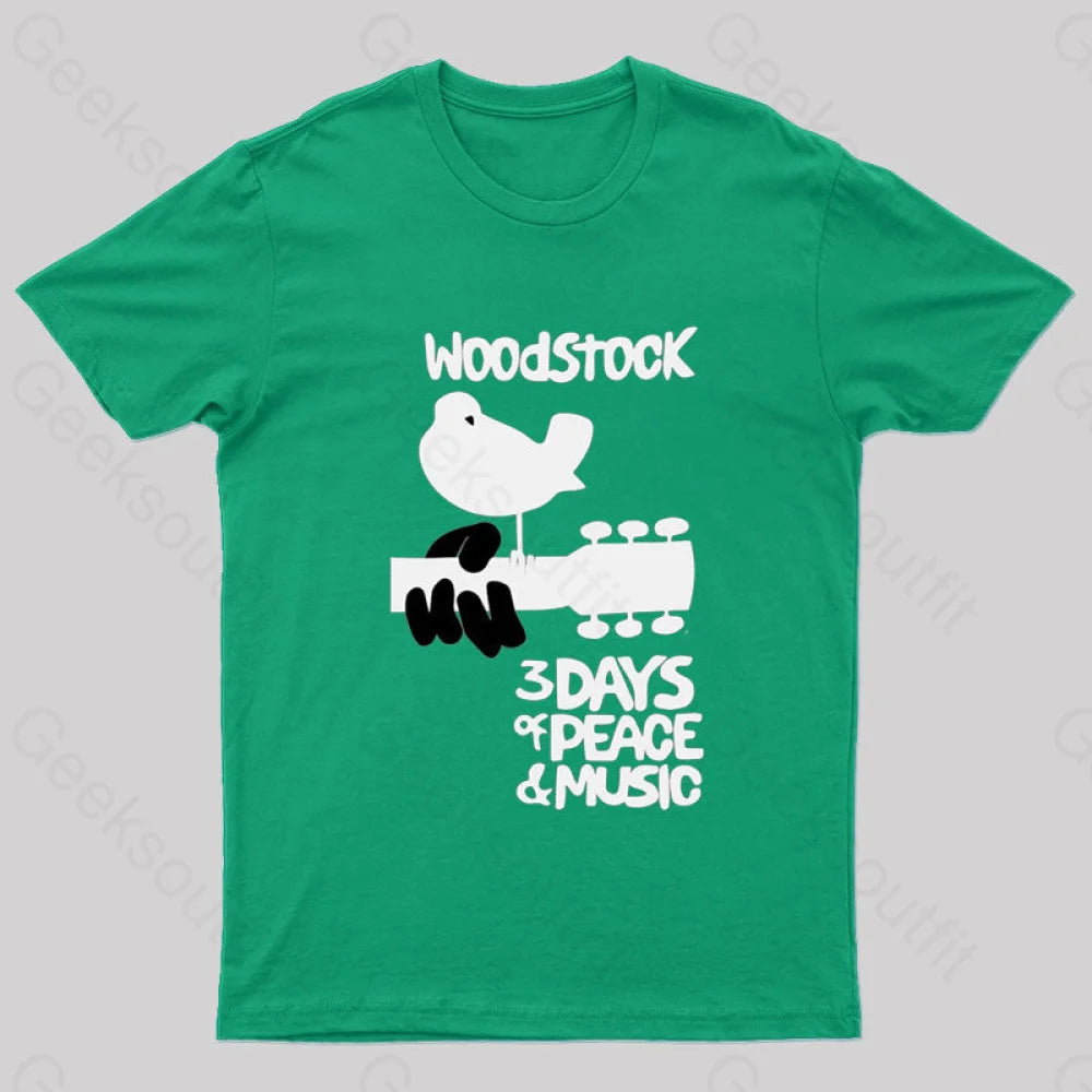 Woodstock Nerd T-Shirt Green / S