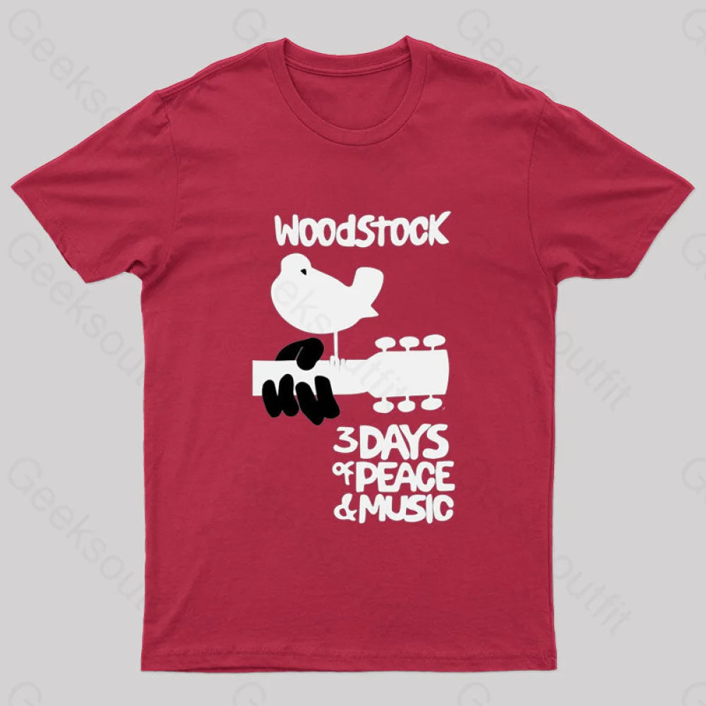 Woodstock Nerd T-Shirt Red / S