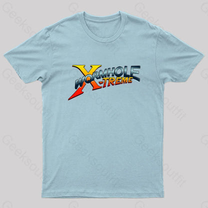 Wormhole Xtreme Nerd T-Shirt Light Blue / S