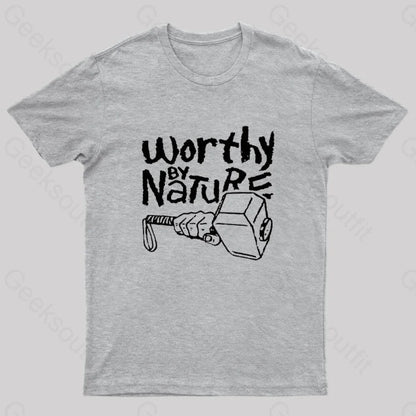 Worthy By Nature Geek T-Shirt Grey / S