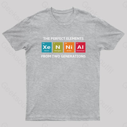 Xennials The Perfect Elements Of Two Generations Nerd T-Shirt Grey / S