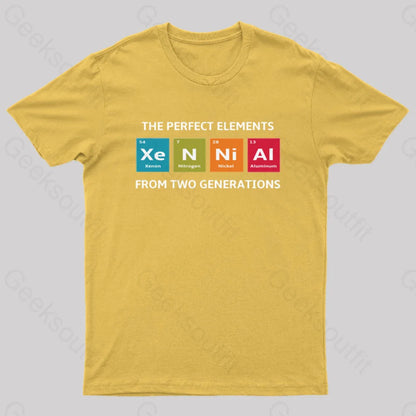 Xennials The Perfect Elements Of Two Generations Nerd T-Shirt Yellow / S