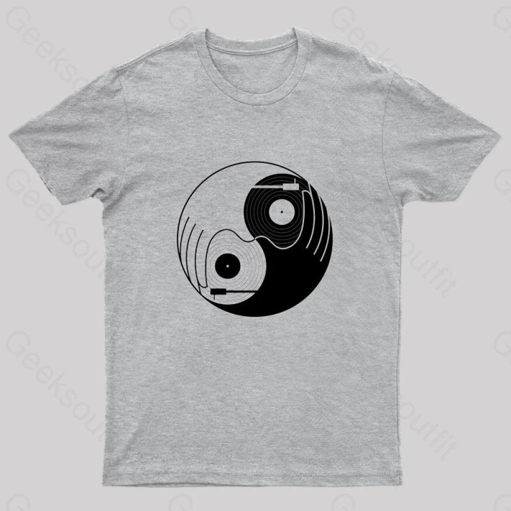 Yin Yang Dj Nerd T-Shirt Grey / S