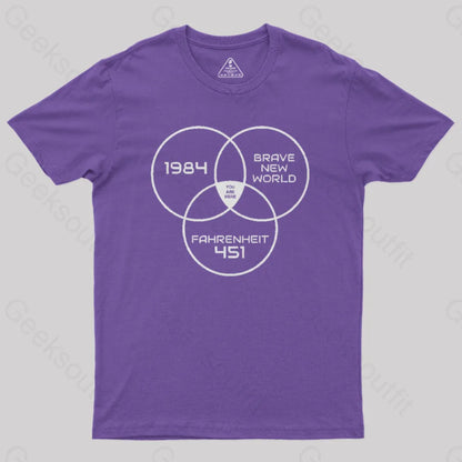 You Are Here Dystopian Geek T-Shirt Purple / S