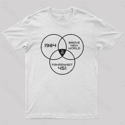 You Are Here Dystopian Geek T-Shirt White / S