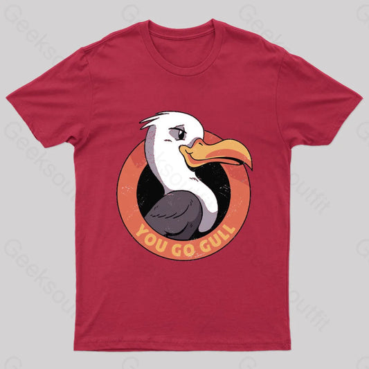 You Go Gull Nerd T-Shirt Red / S