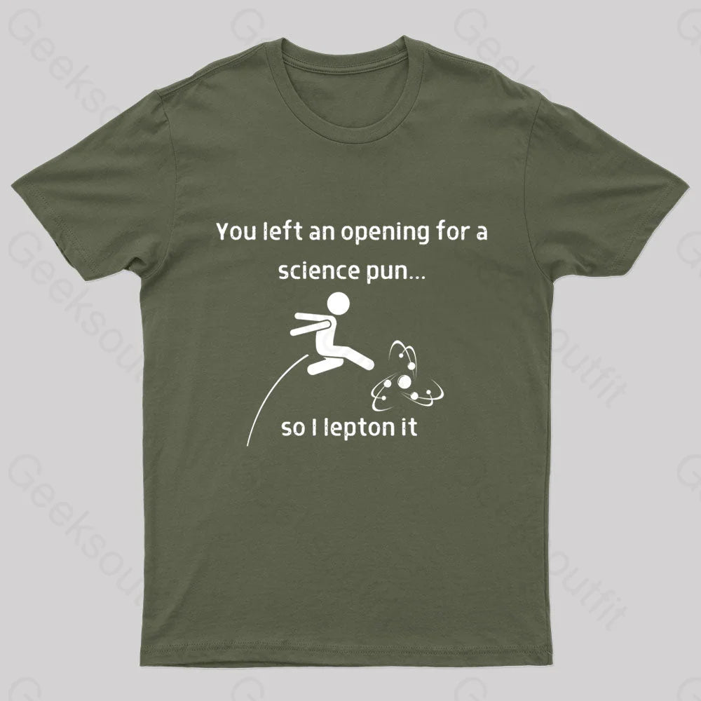 You Left An Opening Nerd T-Shirt Army Green / S