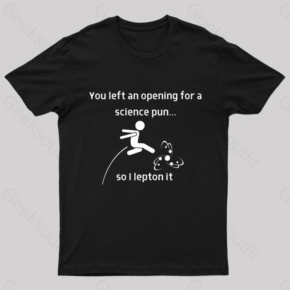 You Left An Opening Nerd T-Shirt Black / S