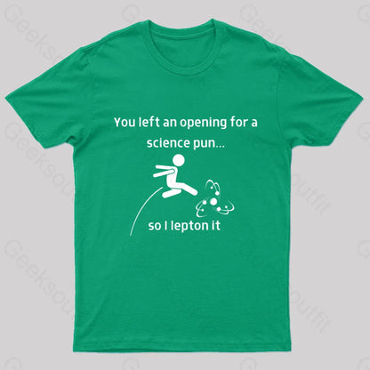 You Left An Opening Nerd T-Shirt Green / S