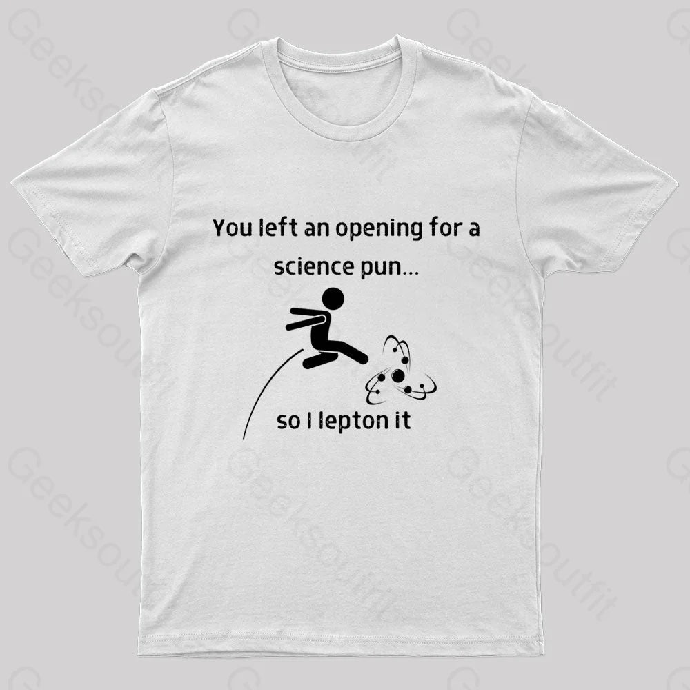 You Left An Opening Nerd T-Shirt White / S