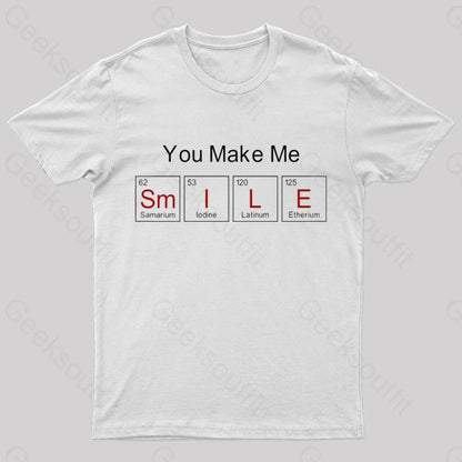 You Make Me Smile T-Shirt White / S