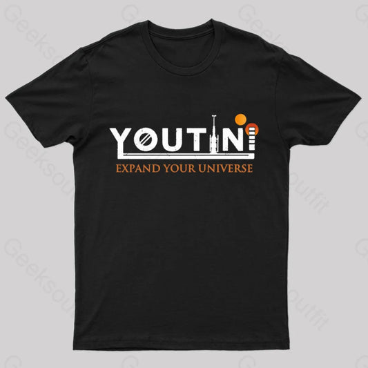 Youtini Expaned Your Universe Nerd T-Shirt Black / S